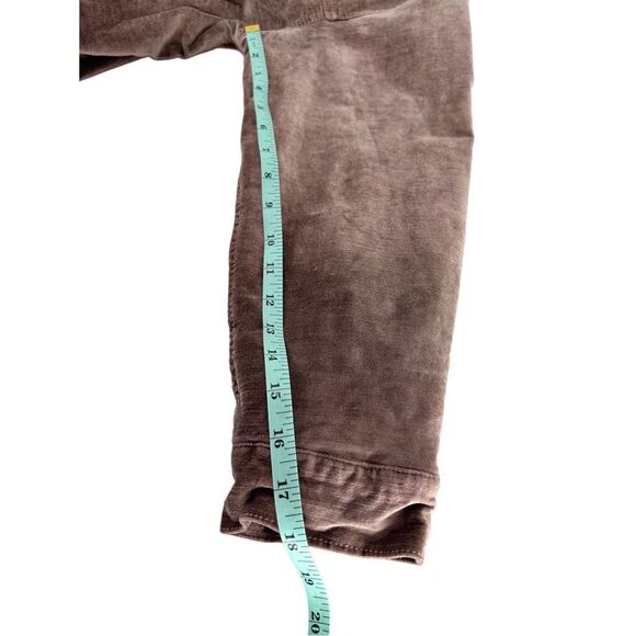 Free People Velvet Trucker Zip Up Snap Button Jacket Mauve XS/S - Picture 14 of 16